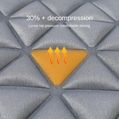 Breathable Car Seat Cover with Hip Massaging Pattern