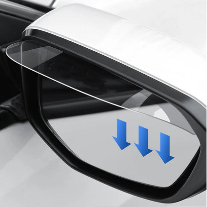 Carbon Fiber & Transparent Car Rearview Mirror Rain Eyebrow