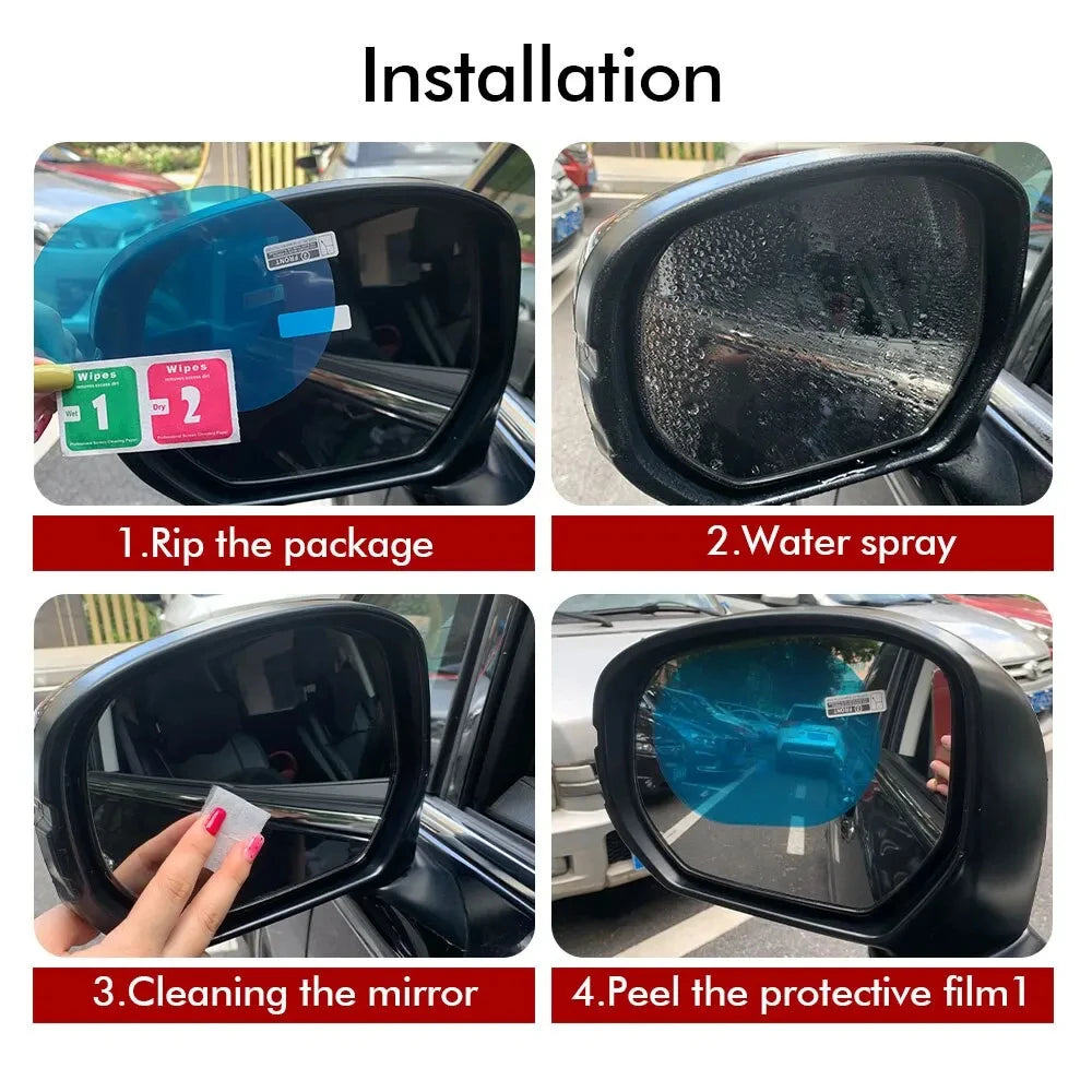 2 Pcs Rainproof Side-Mirror Car Sticker