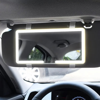 Car Touchscreen LED Makeup Mirror