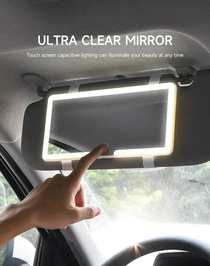 Car Touchscreen LED Makeup Mirror